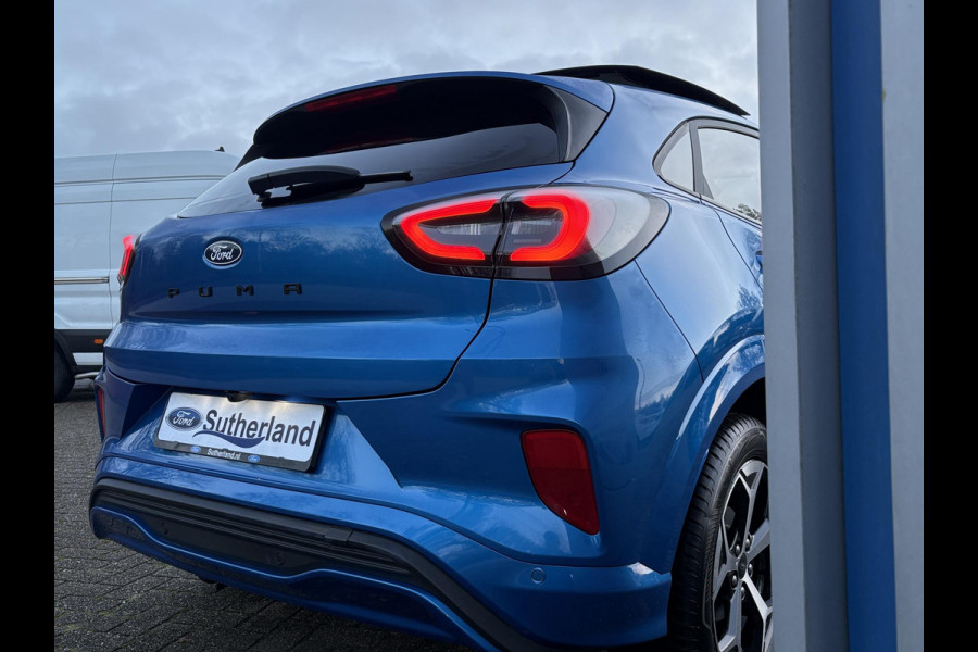 Ford Puma 1.0 EcoBoost Hybrid ST-Line Automaat 125pk | Panoramadak | Trekhaak afneembaar | Winter Pack | Adaptive cruise control  | Elektrische achterklep | Matrix LED | Keyless Entry | Navigatiesysteem | Privacy glass