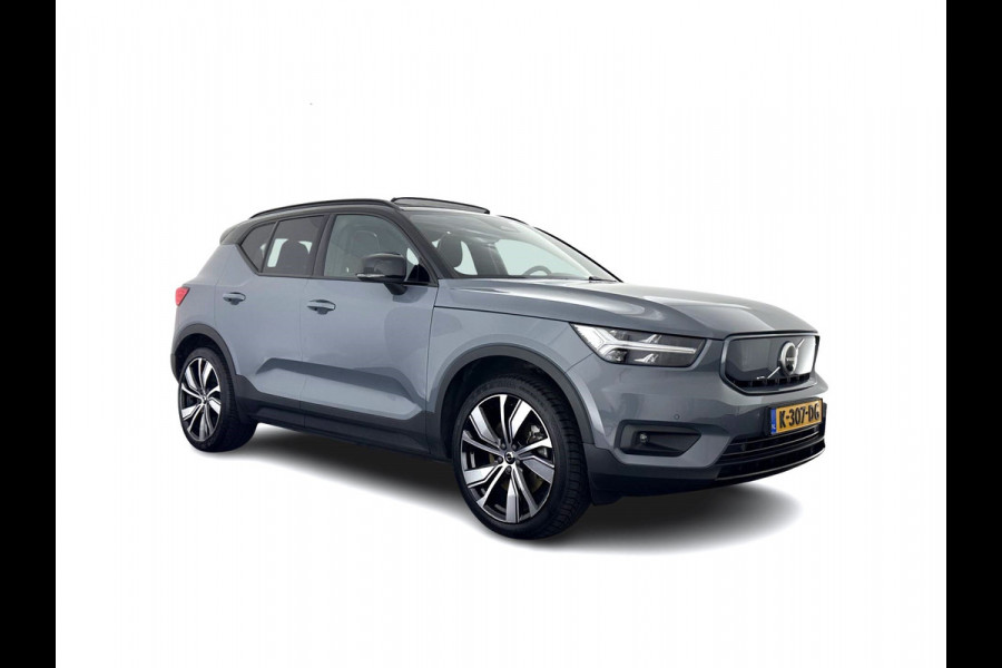 Volvo XC40 Recharge P8 AWD R-Design [ 3-Fase ] {SOH-90%} (INCL.BTW) Aut. *PANO | LEATHER-ALCANTARA | ADAPTIVE-CRUISE | DIGI-COCKPIT | FULL-LED | HARMAN/KARDON | TOP-VIEW | NAVI-FULLMAP | ECC | PDC | KEYLESS | HEATED-SPORTSEATS | TOWBAR | 20''ALU*