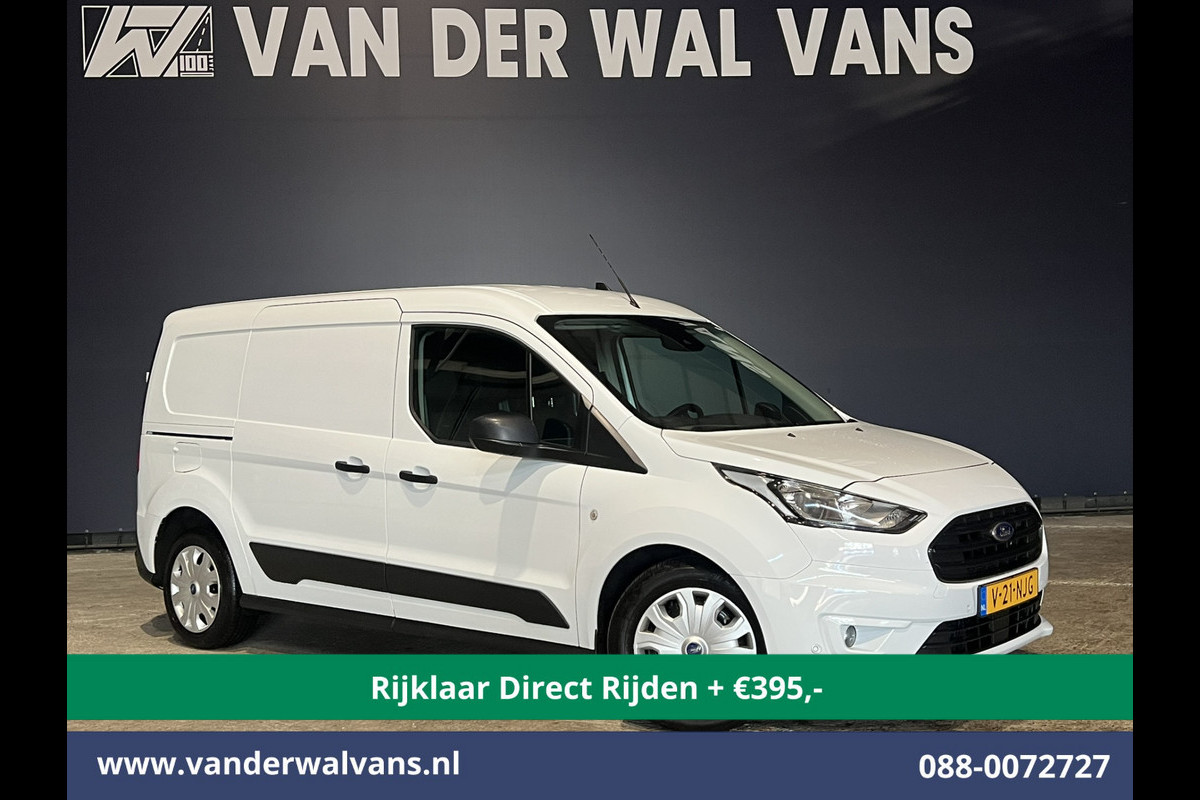 Ford Transit Connect 1.5 EcoBlue 100pk L2H1 *Rijklaar Direct Rijden* Euro6 Airco | 3-Zits | Cruisecontrol | Stoelverwarming | Verwarmde voorruit Parkeersensoren, Bijrijdersbank