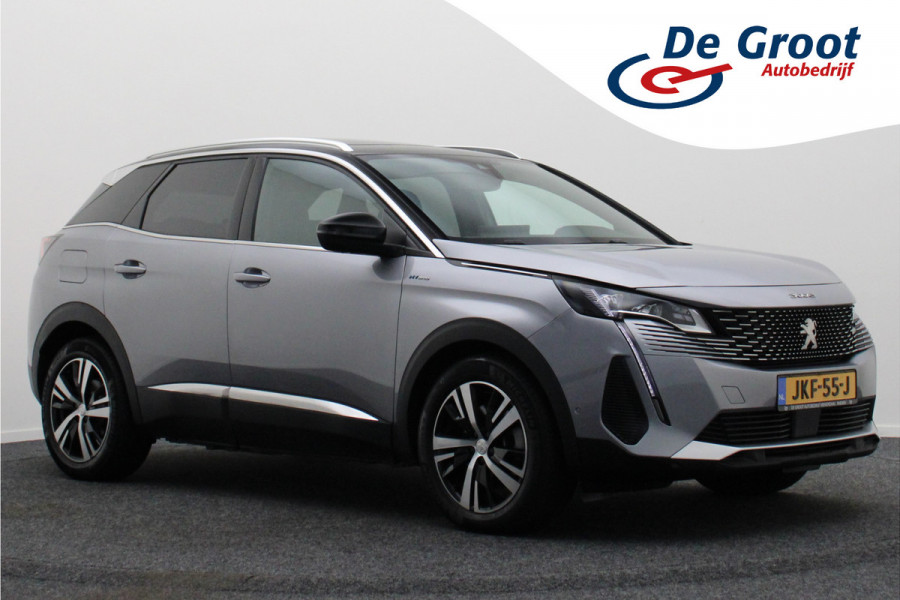 Peugeot 3008 1.6 HYbrid 225 GT Panoramadak, ACC, Camera, Apple Carplay, Sfeerverlichting, LED, DAB, 18''