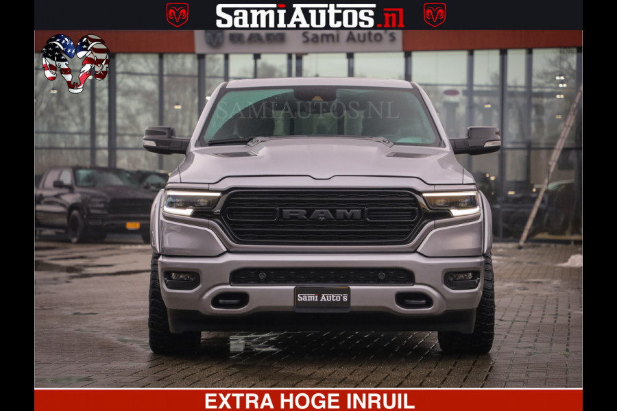 Dodge Ram HULK PACK | LIMITED SPORT | 5.7 V8 HEMI | FEUL WHEELS MAT BLACK | BOM VOL | CREW CAB 5 PERSOONS | DUBBELE CABINE DC | GRIJS KENTEKEN | SFEERVERLICHTING | HUD | LICHTVERING | PANODAK | FULL LED |