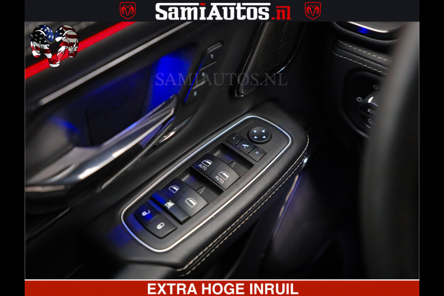 Dodge Ram HULK PACK | LIMITED SPORT | 5.7 V8 HEMI | FEUL WHEELS MAT BLACK | BOM VOL | CREW CAB 5 PERSOONS | DUBBELE CABINE DC | GRIJS KENTEKEN | SFEERVERLICHTING | HUD | LICHTVERING | PANODAK | FULL LED |