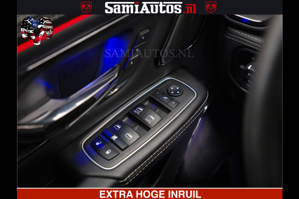 Dodge Ram HULK PACK | LIMITED SPORT | 5.7 V8 HEMI | FEUL WHEELS MAT BLACK | BOM VOL | CREW CAB 5 PERSOONS | DUBBELE CABINE DC | GRIJS KENTEKEN | SFEERVERLICHTING | HUD | LICHTVERING | PANODAK | FULL LED |
