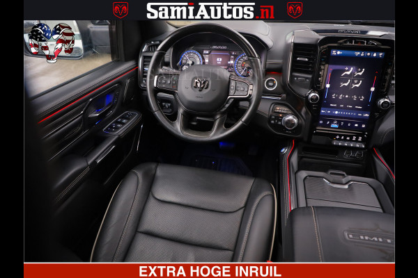 Dodge Ram HULK PACK | LIMITED SPORT | 5.7 V8 HEMI | FEUL WHEELS MAT BLACK | BOM VOL | CREW CAB 5 PERSOONS | DUBBELE CABINE DC | GRIJS KENTEKEN | SFEERVERLICHTING | HUD | LICHTVERING | PANODAK | FULL LED |