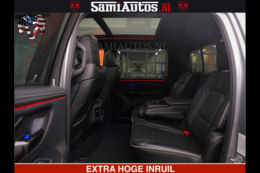 Dodge Ram HULK PACK | LIMITED SPORT | 5.7 V8 HEMI | FEUL WHEELS MAT BLACK | BOM VOL | CREW CAB 5 PERSOONS | DUBBELE CABINE DC | GRIJS KENTEKEN | SFEERVERLICHTING | HUD | LICHTVERING | PANODAK | FULL LED |