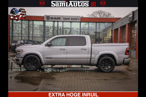 Dodge Ram HULK PACK | LIMITED SPORT | 5.7 V8 HEMI | FEUL WHEELS MAT BLACK | BOM VOL | CREW CAB 5 PERSOONS | DUBBELE CABINE DC | GRIJS KENTEKEN | SFEERVERLICHTING | HUD | LICHTVERING | PANODAK | FULL LED |