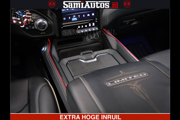 Dodge Ram HULK PACK | LIMITED SPORT | 5.7 V8 HEMI | FEUL WHEELS MAT BLACK | BOM VOL | CREW CAB 5 PERSOONS | DUBBELE CABINE DC | GRIJS KENTEKEN | SFEERVERLICHTING | HUD | LICHTVERING | PANODAK | FULL LED |
