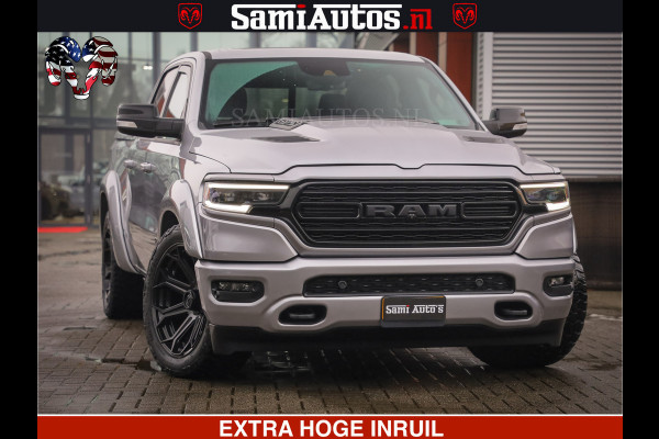 Dodge Ram HULK PACK | LIMITED SPORT | 5.7 V8 HEMI | FEUL WHEELS MAT BLACK | BOM VOL | CREW CAB 5 PERSOONS | DUBBELE CABINE DC | GRIJS KENTEKEN | SFEERVERLICHTING | HUD | LICHTVERING | PANODAK | FULL LED |
