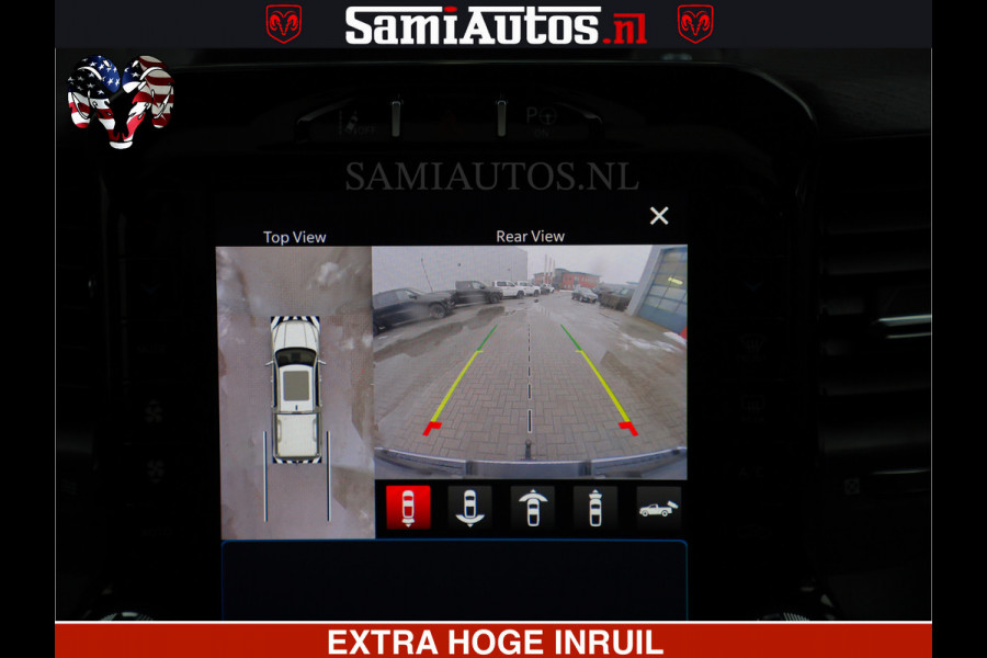 Dodge Ram HULK PACK | LIMITED SPORT | 5.7 V8 HEMI | FEUL WHEELS MAT BLACK | BOM VOL | CREW CAB 5 PERSOONS | DUBBELE CABINE DC | GRIJS KENTEKEN | SFEERVERLICHTING | HUD | LICHTVERING | PANODAK | FULL LED |