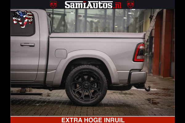 Dodge Ram HULK PACK | LIMITED SPORT | 5.7 V8 HEMI | FEUL WHEELS MAT BLACK | BOM VOL | CREW CAB 5 PERSOONS | DUBBELE CABINE DC | GRIJS KENTEKEN | SFEERVERLICHTING | HUD | LICHTVERING | PANODAK | FULL LED |