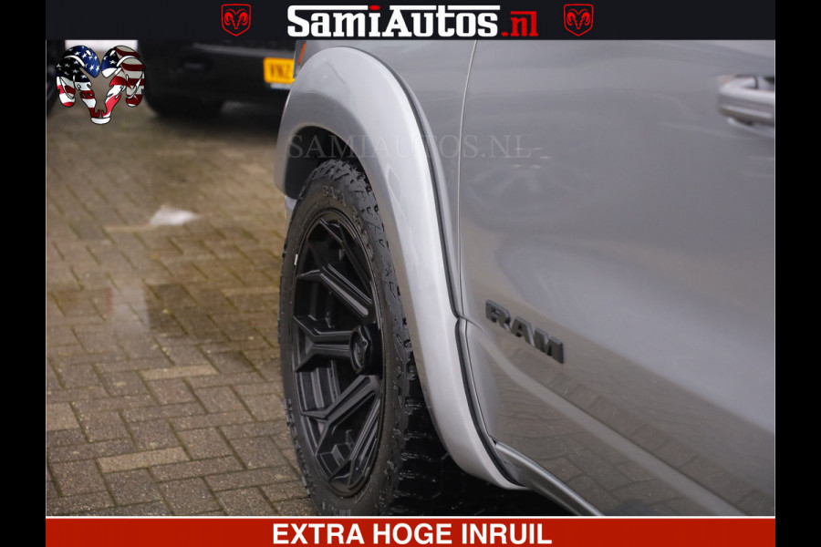 Dodge Ram HULK PACK | LIMITED SPORT | 5.7 V8 HEMI | FEUL WHEELS MAT BLACK | BOM VOL | CREW CAB 5 PERSOONS | DUBBELE CABINE DC | GRIJS KENTEKEN | SFEERVERLICHTING | HUD | LICHTVERING | PANODAK | FULL LED |