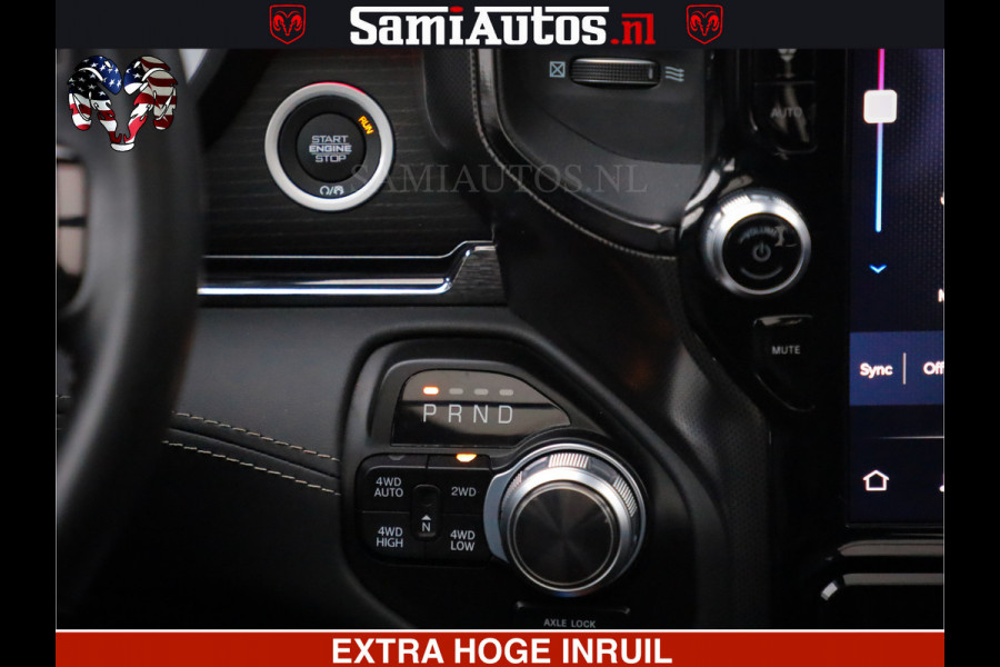 Dodge Ram HULK PACK | LIMITED SPORT | 5.7 V8 HEMI | FEUL WHEELS MAT BLACK | BOM VOL | CREW CAB 5 PERSOONS | DUBBELE CABINE DC | GRIJS KENTEKEN | SFEERVERLICHTING | HUD | LICHTVERING | PANODAK | FULL LED |