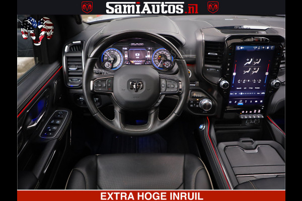 Dodge Ram HULK PACK | LIMITED SPORT | 5.7 V8 HEMI | FEUL WHEELS MAT BLACK | BOM VOL | CREW CAB 5 PERSOONS | DUBBELE CABINE DC | GRIJS KENTEKEN | SFEERVERLICHTING | HUD | LICHTVERING | PANODAK | FULL LED |
