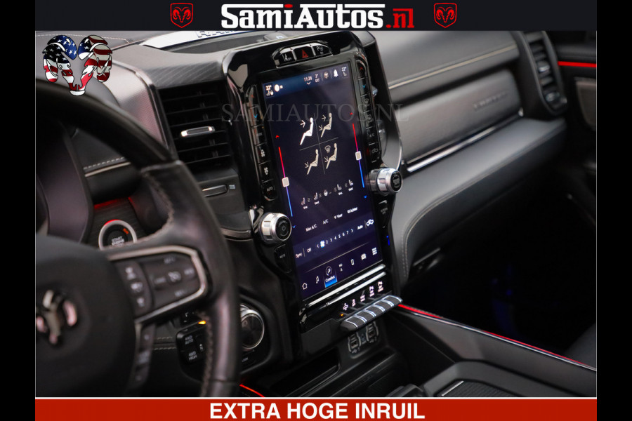 Dodge Ram HULK PACK | LIMITED SPORT | 5.7 V8 HEMI | FEUL WHEELS MAT BLACK | BOM VOL | CREW CAB 5 PERSOONS | DUBBELE CABINE DC | GRIJS KENTEKEN | SFEERVERLICHTING | HUD | LICHTVERING | PANODAK | FULL LED |