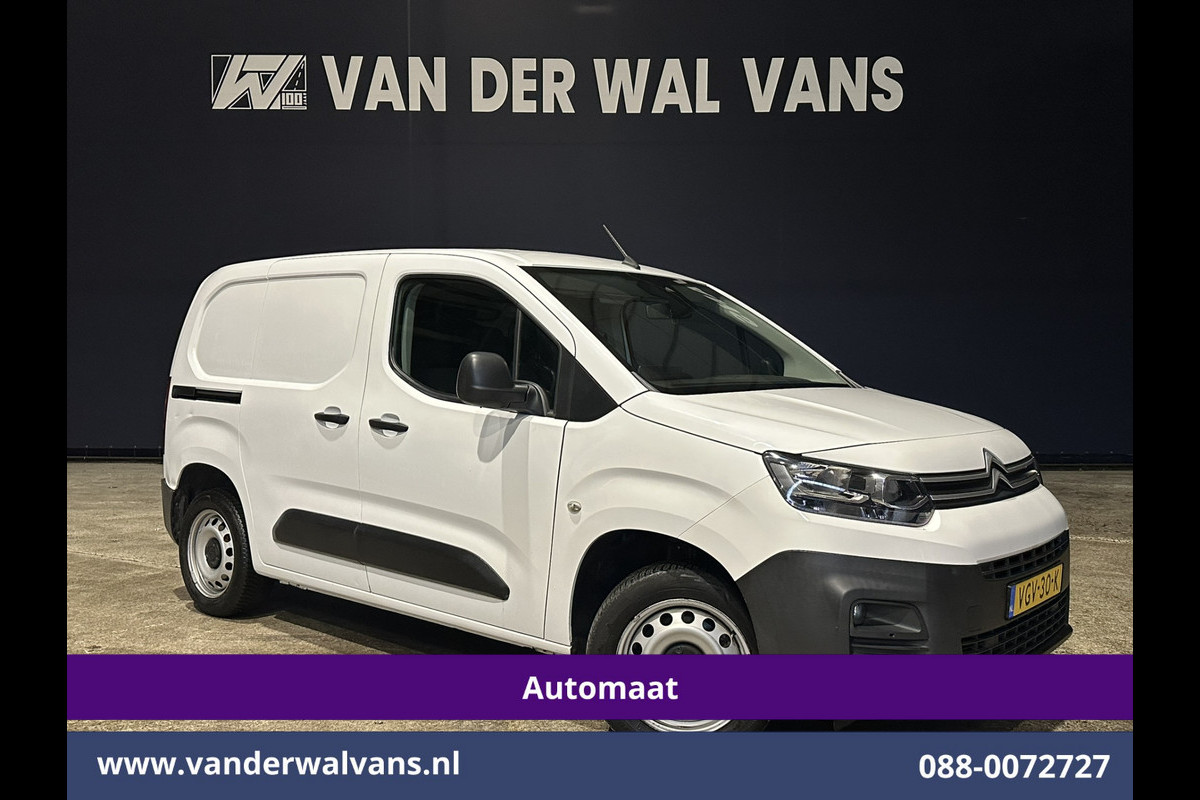 Citroën Berlingo 1.5 BlueHDI 131pk Automaat L1H1 Euro6 Airco | 3-Zits | Apple Carplay | Android Auto Cruisecontrol, Parkeersensoren, Bijrijdersbank, Zijdeur
