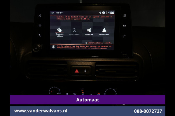 Citroën Berlingo 1.5 BlueHDI 131pk Automaat L1H1 Euro6 Airco | 3-Zits | Apple Carplay | Android Auto Cruisecontrol, Parkeersensoren, Bijrijdersbank, Zijdeur