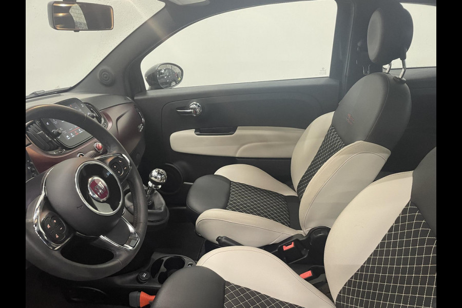 Fiat 500 1.0 Hybrid Star Panoramadak Airco Navi Carplay Design Leder Cruise Control LM Velgen Virtual Cockpit