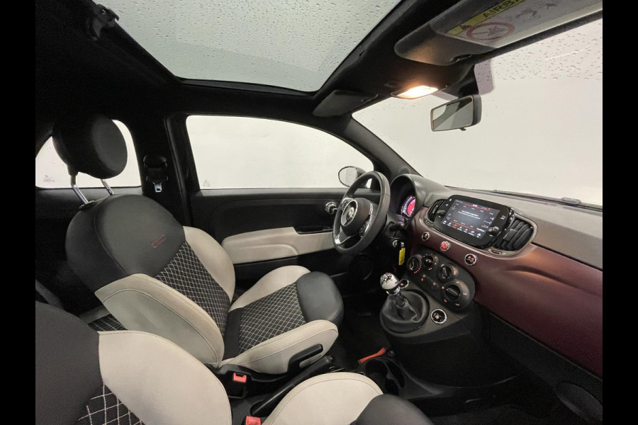 Fiat 500 1.0 Hybrid Star Panoramadak Airco Navi Carplay Design Leder Cruise Control LM Velgen Virtual Cockpit