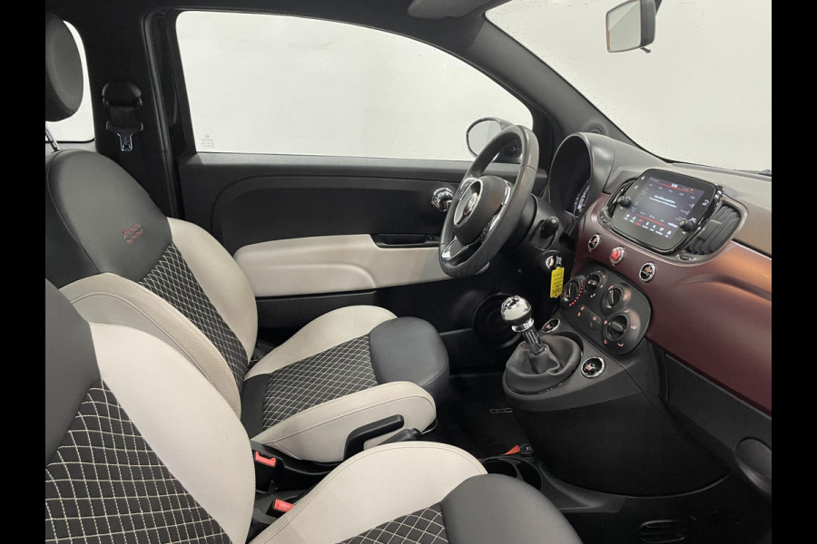 Fiat 500 1.0 Hybrid Star Panoramadak Airco Navi Carplay Design Leder Cruise Control LM Velgen Virtual Cockpit