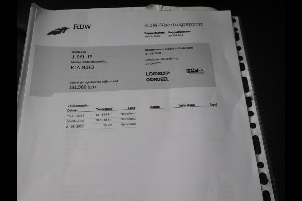 Kia Niro 1.6 GDi PHEV DYNAMICPLUSLINE + TREKHAAK | LEDER | STUUR/STOELVERW. | CAMERA | CARPLAY