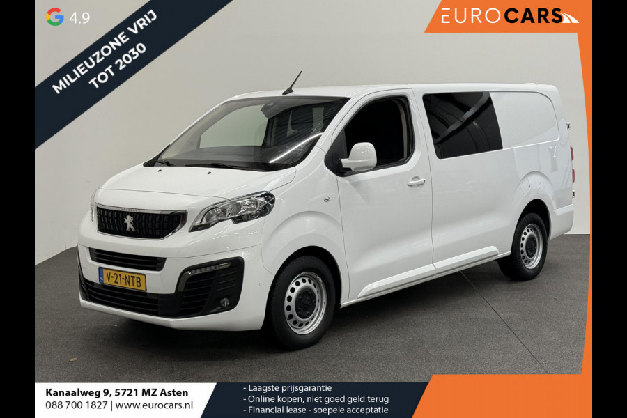 Peugeot Expert Long Dubbele Cabine Asphalt L3 2.0 HDi 120pk Aut-8 Airco Navi Carplay Cruise Control Trekhaak Lang Luxe Dubbele Cabine
