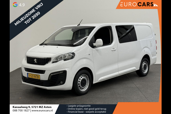 Peugeot Expert Long Dubbele Cabine Asphalt L3 2.0 HDi 120pk Aut-8 Airco Navi Carplay Cruise Control Trekhaak Lang Luxe Dubbele Cabine