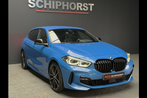 BMW 1-serie 118i M-Sport vol Leer 19 inch Bovag garantie Apple Carplay Misano bleu