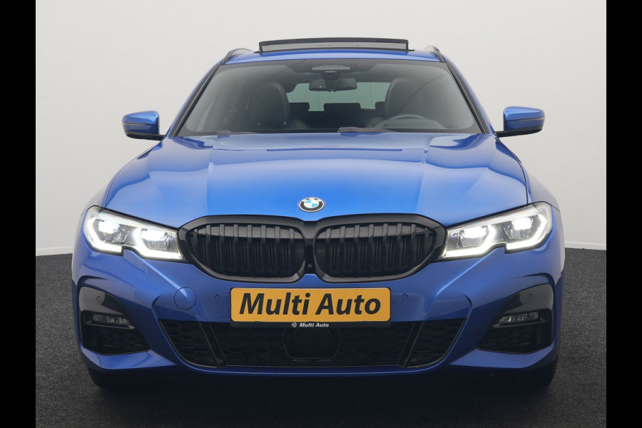 BMW 3 Serie Touring 330e M Sport Plug In Hybrid 293pk Dealer O.H. PHEV | Panodak | Head Up | 360 Camera | Adaptive Cruise | Laser LED | Harman & Kardon | Nappa Lederen Sportstoelen Memory & Verwarmd | Adaptief Onderstel | Apple Carplay | Sfeerverlichting |