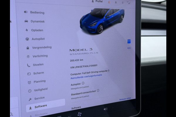 Tesla Model 3 RWD Plus 325PK SOH 91% Lmv 19" Ivoor kleurig Leder 3 AutoPilot Panoramadak Adaptive.Cruise Camera's Elektr.Stuur+Stoelen+Spiegel Navi Ecc Led ACC DAB Voorverwarmen en Keyless via App One-Pedal-Drive 1e Eigenaar Origineel Nederlandse Auto
