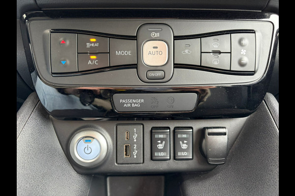 Nissan Leaf e+ Business Executive 62kWh SOH 90% Warmtepomp Trekhaak Leder Navi Ecc Bose®-Hifi Apple Carplay Android Auto Adap.Cruise 360°Camera Stoel+Stuurverwarming Led Two-Tone lak 1e Eigenaar Origineel Nederlandse Auto