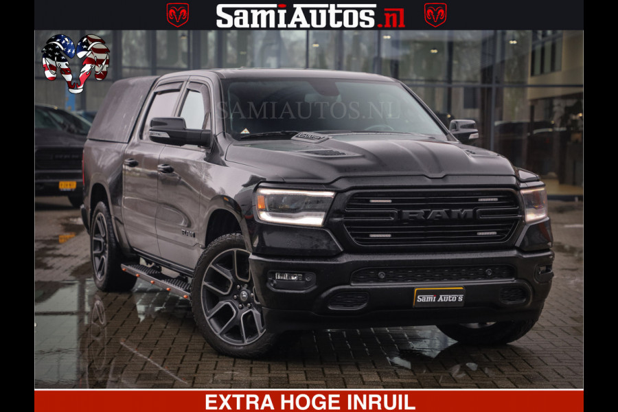Dodge Ram 1500 SPORT 5.7 V8 HEMI | HUIF | 4x4 | OPEN UITLAAT KLEP | PANORAMA DAK | CREW CAB | 5 PERSOONS DUBBELE CABINE DC | GRIJSKENTEKEN |