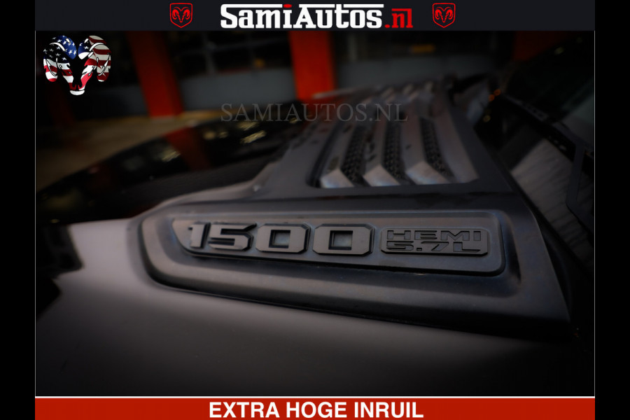 Dodge Ram 1500 SPORT 5.7 V8 HEMI | HUIF | 4x4 | OPEN UITLAAT KLEP | PANORAMA DAK | CREW CAB | 5 PERSOONS DUBBELE CABINE DC | GRIJSKENTEKEN |