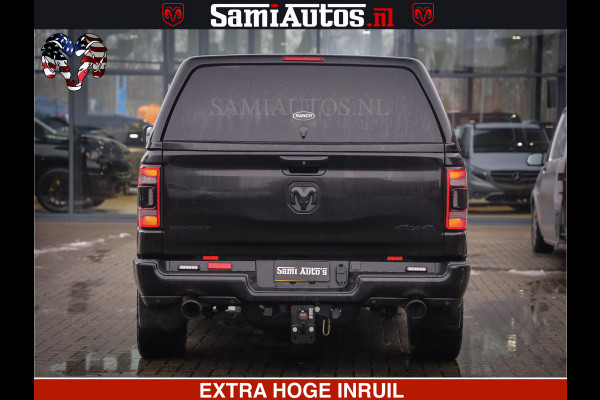 Dodge Ram 1500 SPORT 5.7 V8 HEMI | HUIF | 4x4 | OPEN UITLAAT KLEP | PANORAMA DAK | CREW CAB | 5 PERSOONS DUBBELE CABINE DC | GRIJSKENTEKEN |