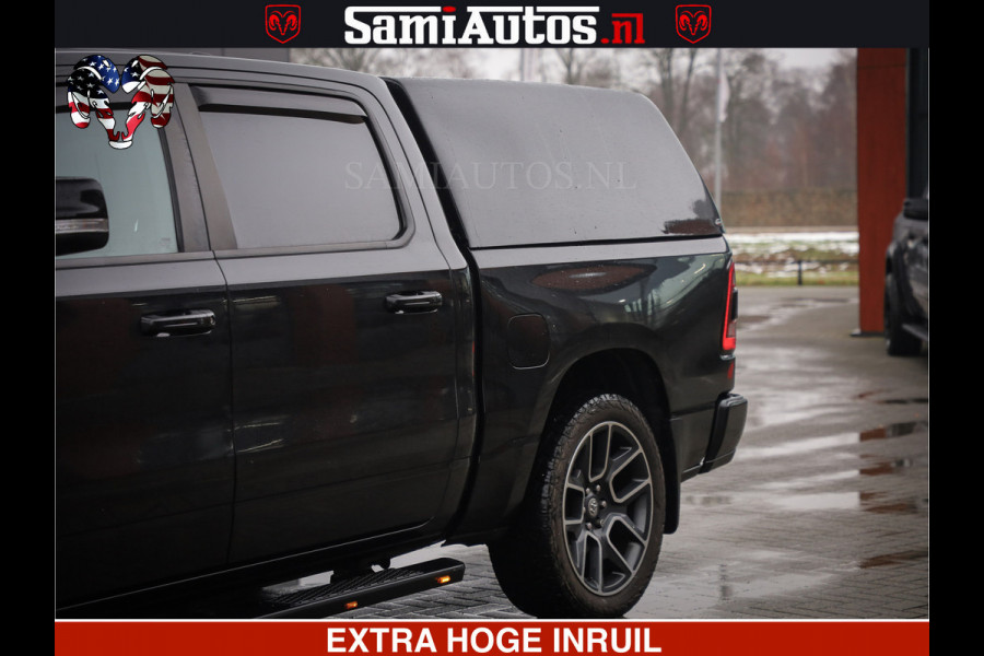 Dodge Ram 1500 SPORT 5.7 V8 HEMI | HUIF | 4x4 | OPEN UITLAAT KLEP | PANORAMA DAK | CREW CAB | 5 PERSOONS DUBBELE CABINE DC | GRIJSKENTEKEN |