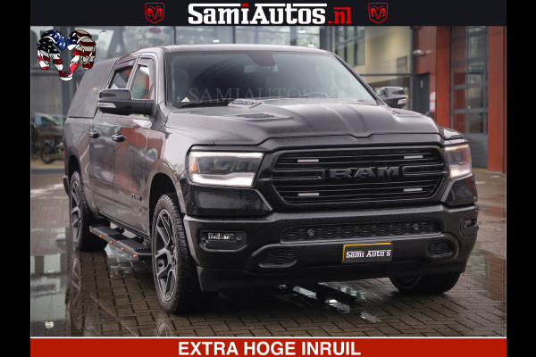 Dodge Ram 1500 SPORT 5.7 V8 HEMI | HUIF | 4x4 | OPEN UITLAAT KLEP | PANORAMA DAK | CREW CAB | 5 PERSOONS DUBBELE CABINE DC | GRIJSKENTEKEN |