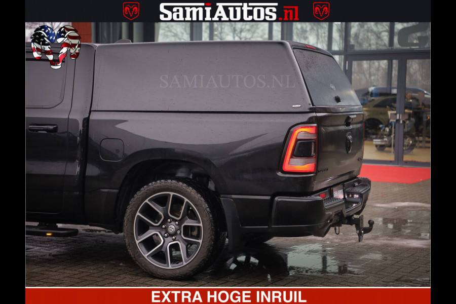 Dodge Ram 1500 SPORT 5.7 V8 HEMI | HUIF | 4x4 | OPEN UITLAAT KLEP | PANORAMA DAK | CREW CAB | 5 PERSOONS DUBBELE CABINE DC | GRIJSKENTEKEN |