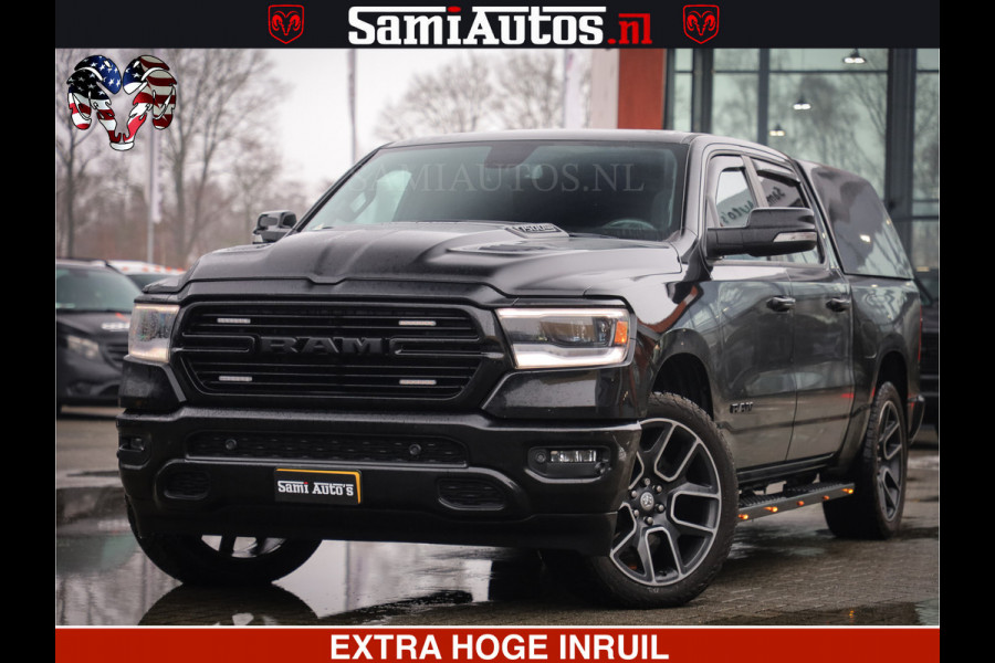 Dodge Ram 1500 SPORT 5.7 V8 HEMI | HUIF | 4x4 | OPEN UITLAAT KLEP | PANORAMA DAK | CREW CAB | 5 PERSOONS DUBBELE CABINE DC | GRIJSKENTEKEN |