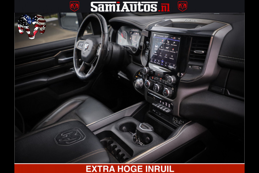 Dodge Ram 1500 SPORT 5.7 V8 HEMI | HUIF | 4x4 | OPEN UITLAAT KLEP | PANORAMA DAK | CREW CAB | 5 PERSOONS DUBBELE CABINE DC | GRIJSKENTEKEN |