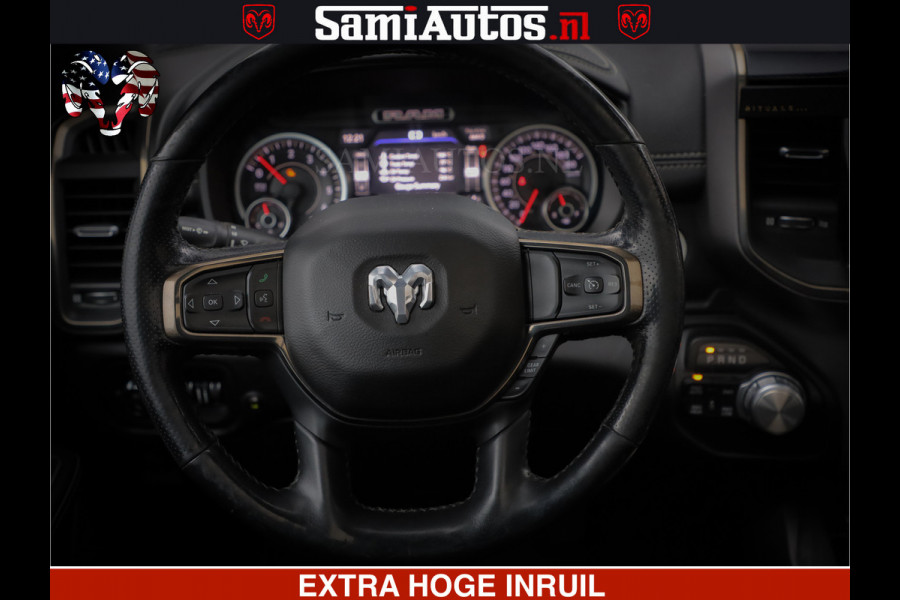 Dodge Ram 1500 SPORT 5.7 V8 HEMI | HUIF | 4x4 | OPEN UITLAAT KLEP | PANORAMA DAK | CREW CAB | 5 PERSOONS DUBBELE CABINE DC | GRIJSKENTEKEN |