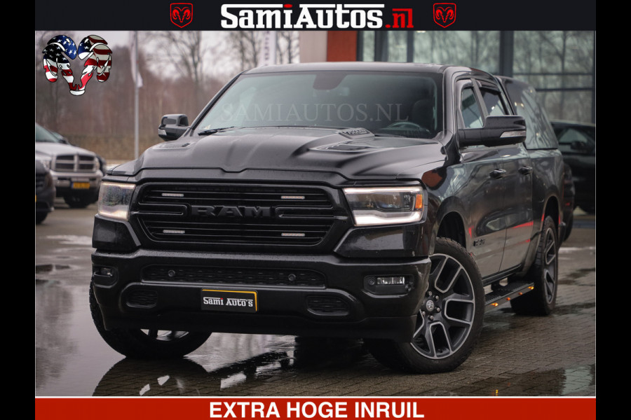 Dodge Ram 1500 SPORT 5.7 V8 HEMI | HUIF | 4x4 | OPEN UITLAAT KLEP | PANORAMA DAK | CREW CAB | 5 PERSOONS DUBBELE CABINE DC | GRIJSKENTEKEN |