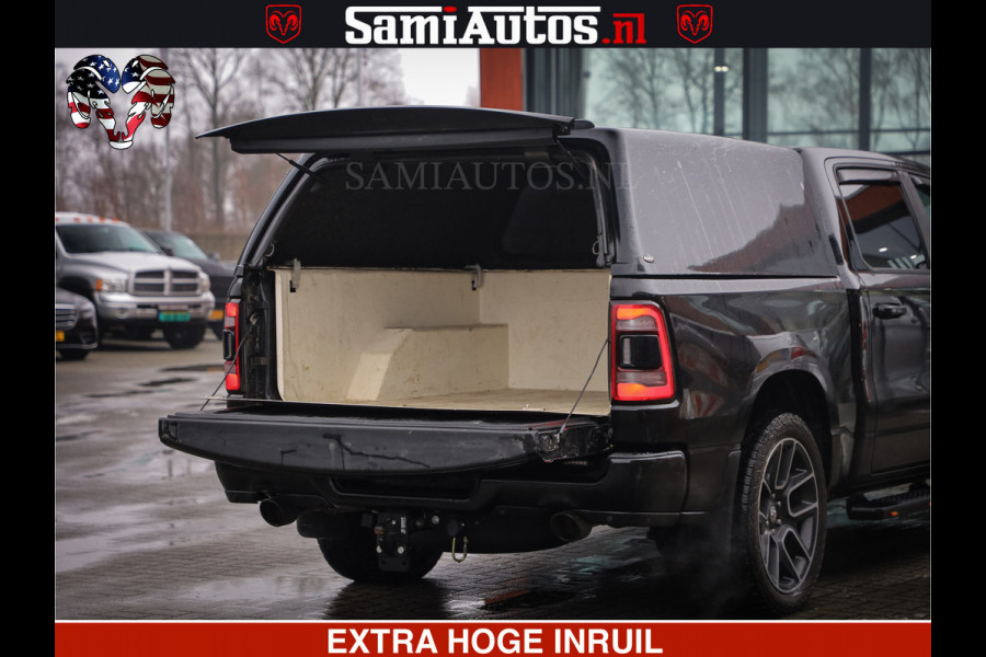 Dodge Ram 1500 SPORT 5.7 V8 HEMI | HUIF | 4x4 | OPEN UITLAAT KLEP | PANORAMA DAK | CREW CAB | 5 PERSOONS DUBBELE CABINE DC | GRIJSKENTEKEN |