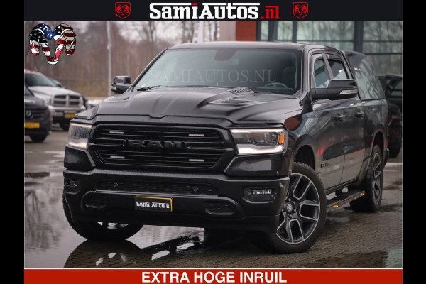 Dodge Ram 1500 SPORT 5.7 V8 HEMI | HUIF | 4x4 | OPEN UITLAAT KLEP | PANORAMA DAK | CREW CAB | 5 PERSOONS DUBBELE CABINE DC | GRIJSKENTEKEN |