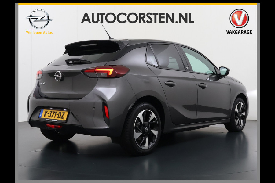 Opel CORSA-E GS Line 50kWh Apple Carplay Android Auto Stoel+Stuurverwarming Navi Ecc Cruise Control SOH 88% Lmv Privacy Glas Led Keyless Regen-Lichtsensor Sportstoelen Verkeersbord detectie Origineel Nederlandse Auto in de sportieve GS uitvoering