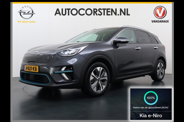 Kia e-Niro ExecutiveLine 64kWh Leer+Verwarmd+Koeling Adap.Cruise Elek.Stoel+Memory Warmtepomp JBL®-Audio Navi Ecc Camera Apple Carplay Andr SOH 100%  Stuurverwarming Lmv Privacy Glas DAB Vess Lane Assist Blind Spot 1e Eigenaar Origineel Nederlandse Auto Dealeronderhouden nieuw € 47765,-