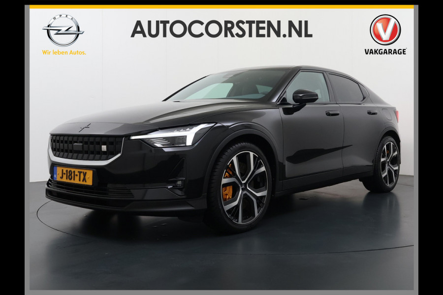 Polestar 2 Long Range PERFORMANCE Dual Motor AWD Launch Edition 78kWh Adap.Cruise Pano-Dak Harman&Kardon®-Audio Leder-Alcantara Navi Ecc Ap SOH 91% 4WD Stuur-Stoel-Achterbankverwarming Elek.Achterklep Privacy Glas Lmv 20" Led Dodehoekdetectie Rijstrooksensor Wifi 1e Eigenaar Origineel Nederlandse Auto