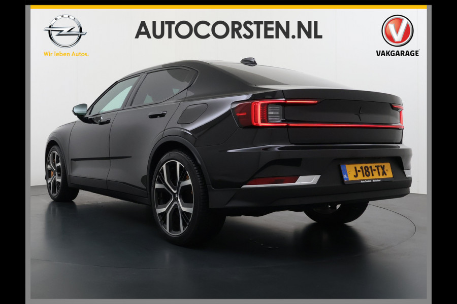 Polestar 2 Long Range PERFORMANCE Dual Motor AWD Launch Edition 78kWh Adap.Cruise Pano-Dak Harman&Kardon®-Audio Leder-Alcantara Navi Ecc Ap SOH 91% 4WD Stuur-Stoel-Achterbankverwarming Elek.Achterklep Privacy Glas Lmv 20" Led Dodehoekdetectie Rijstrooksensor Wifi 1e Eigenaar Origineel Nederlandse Auto