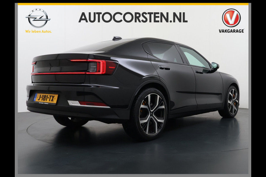 Polestar 2 Long Range PERFORMANCE Dual Motor AWD Launch Edition 78kWh Adap.Cruise Pano-Dak Harman&Kardon®-Audio Leder-Alcantara Navi Ecc Ap SOH 91% 4WD Stuur-Stoel-Achterbankverwarming Elek.Achterklep Privacy Glas Lmv 20" Led Dodehoekdetectie Rijstrooksensor Wifi 1e Eigenaar Origineel Nederlandse Auto