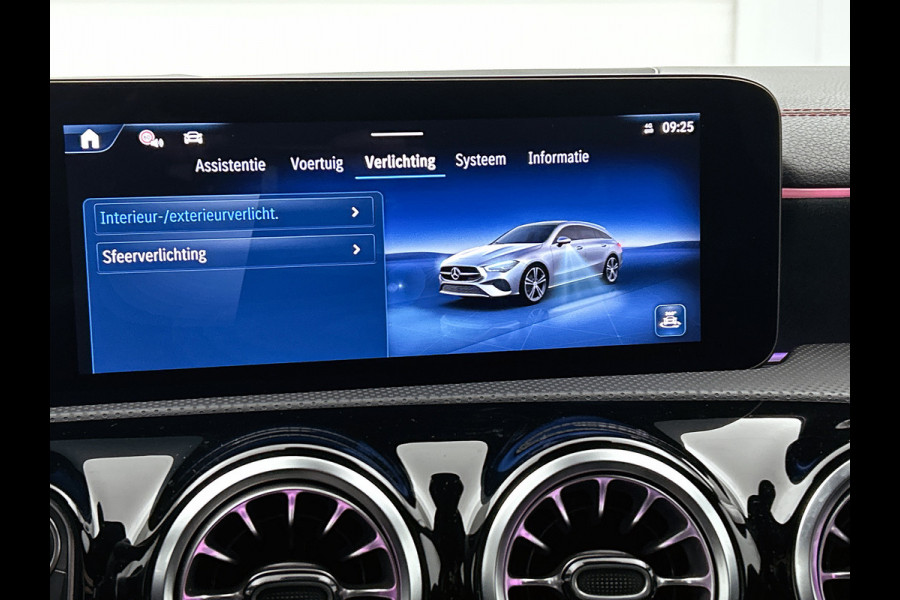 Mercedes-Benz CLA-Klasse Shooting Brake 250 e Star Edition AMG Line | Night Pakket | Sfeerverlichting | Ledkoplampen | Apple CarPlay | Keyless-Go | Inclusief 24 maanden MB Certified garantie voor Europa.