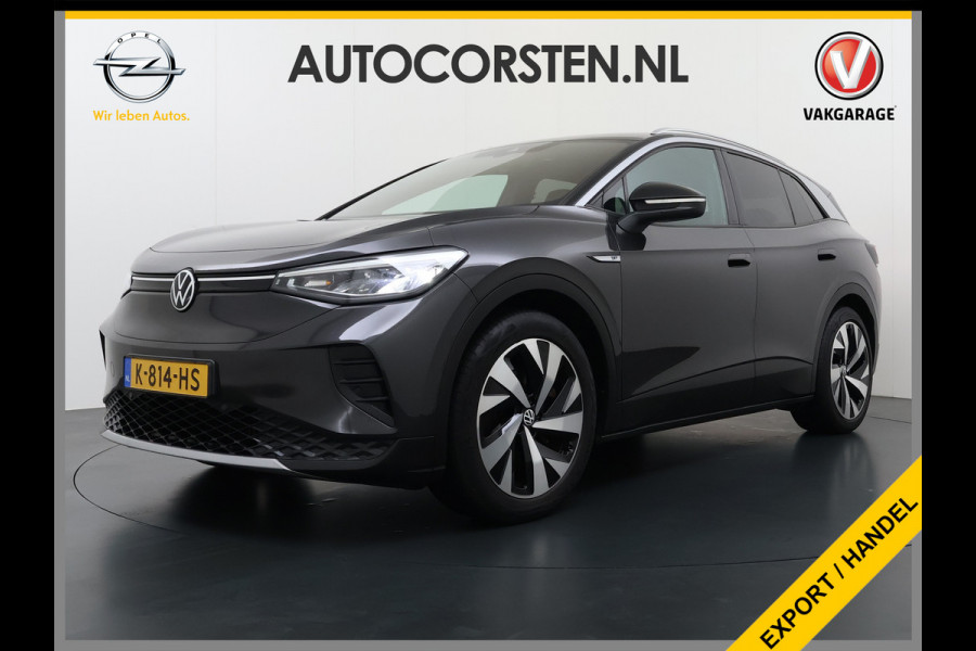 Volkswagen ID.4 204PK First 77kWh SOH 90% Leer/Alcantara Adap.Cruise Camera Apple Carplay Android Navi Ecc Pdc-a+v Lmv 20" Stoel+Stuurverwarming Led Bordherkenning Voor-Klimatisering Semi-Autopilot App-Connect E-sound Front-Assist Origineel Nederlandse Auto