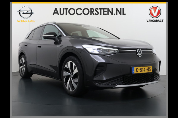 Volkswagen ID.4 204PK First 77kWh SOH 90% Leer/Alcantara Adap.Cruise Camera Apple Carplay Android Navi Ecc Pdc-a+v Lmv 20" Stoel+Stuurverwarming Led Bordherkenning Voor-Klimatisering Semi-Autopilot App-Connect E-sound Front-Assist Origineel Nederlandse Auto